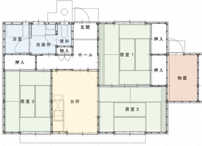 石神市営住宅12号と14号間取り