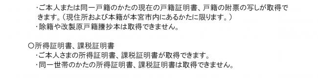 証明書の手数料